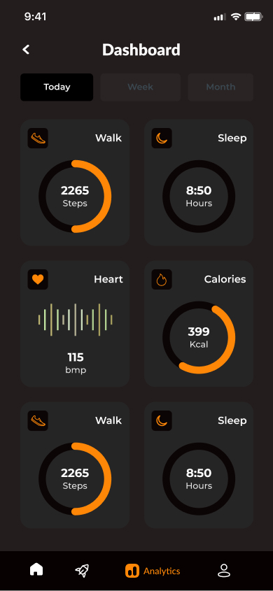 Fitness Dashboard Preview